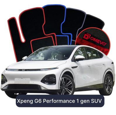Velour car mats OMEVO for Xpeng G6 Performance 1 gen SUV (2023-2025)