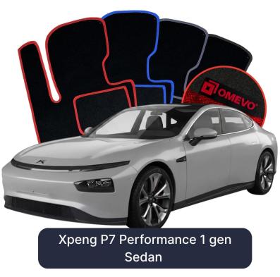 Velour car mats OMEVO for Xpeng P7 Performance 1 gen Sedan (2020-2025)