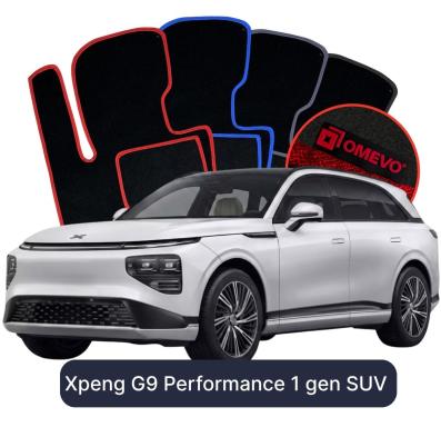 Velour car mats OMEVO for Xpeng G9 Performance 1 gen SUV (2022-2025)