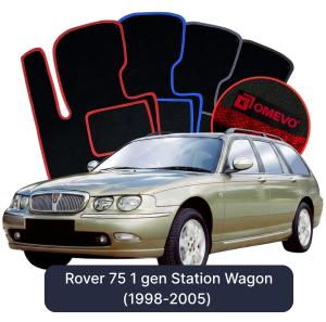 OMEVO Velour Car Mats for Rover 75 1 gen Station Wagon (1998-2005)