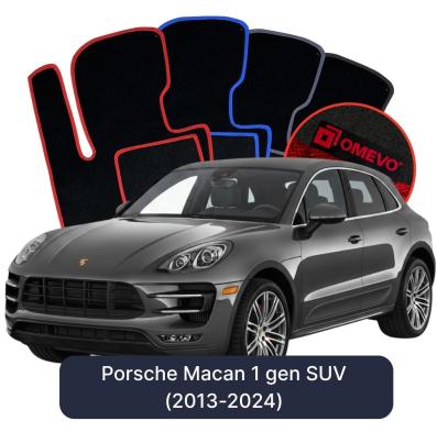 Velour car mats OMEVO for Porsche Macan 1 gen SUV (2013-2024)