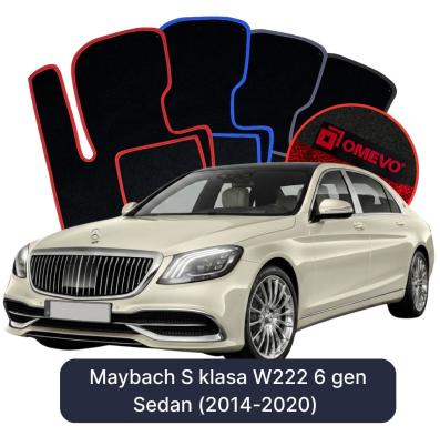 Velour car mats OMEVO for Maybach S Class W222 6 gen Sedan (2014-2020)