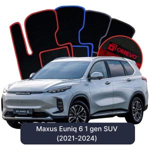 OMEVO Velour Car Mats for Maxus Euniq 6 1 gen SUV (2021-2024)