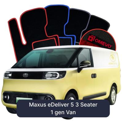 Velour car mats OMEVO for Maxus eDeliver 5 3 Seater 1 gen Van (2023-2025)