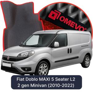 OMEVO 5D Pro EVA Mats for Fiat Doblo MAXI 5 Seater L2 2 gen Minivan (2010-2022)