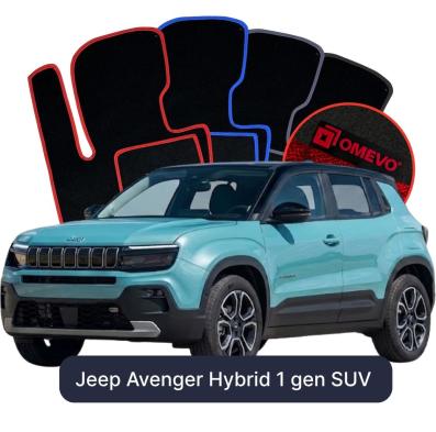 Velour car mats OMEVO for Jeep Avenger Hybrid 1 gen SUV (2023-2026)