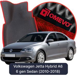 OMEVO 5D Pro EVA Mats for Volkswagen Jetta Hybrid A6 6 gen Sedan (2010-2018)