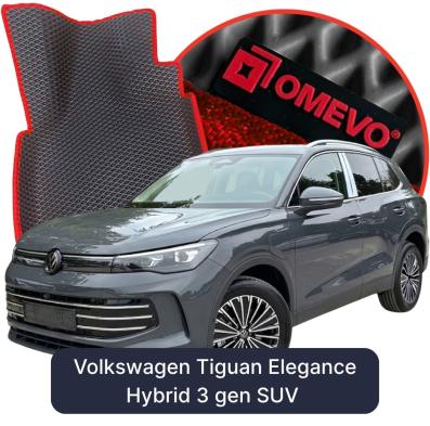 OMEVO EVA car mats for Volkswagen Tiguan Elegance Hybrid 3 gen SUV (2023-2026)