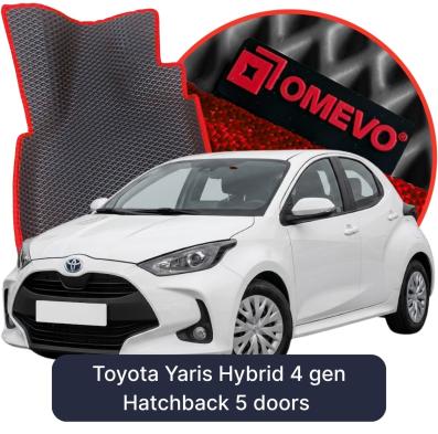 OMEVO EVA car mats for Toyota Yaris Hybrid 4 gen Hatchback 5 doors (2020-2026)