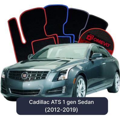 Velour car mats OMEVO for Cadillac ATS 1 gen Sedan (2012-2019)