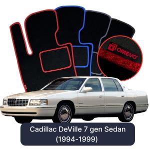 OMEVO Velour Car Mats for Cadillac DeVille 7 gen Sedan (1994-1999)