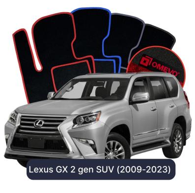 Velour car mats OMEVO for Lexus GX 2 gen SUV (2009-2023)