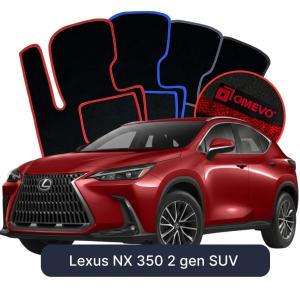 OMEVO Velour Car Mats for Lexus NX 350 2 gen SUV (2021-2025)