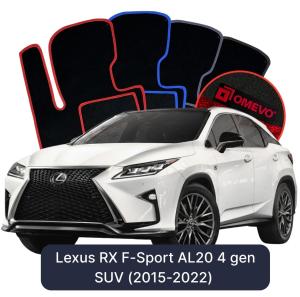 OMEVO Velour Car Mats for Lexus RX F-Sport AL20 4 gen SUV (2015-2022)