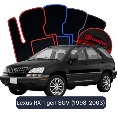 Velour car mats OMEVO for Lexus RX 1 gen SUV (1998-2003)