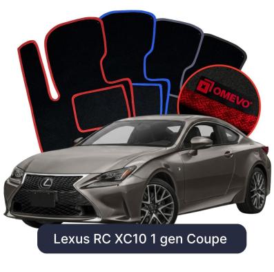 Velour car mats OMEVO for Lexus RC XC10 1 gen Coupe (2014-2025)