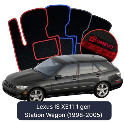 Velour car mats OMEVO for Lexus IS XE11 1 gen Station Wagon (1998-2005)