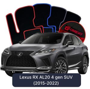 OMEVO Velour Car Mats for Lexus RX AL20 4 gen SUV (2015-2022)