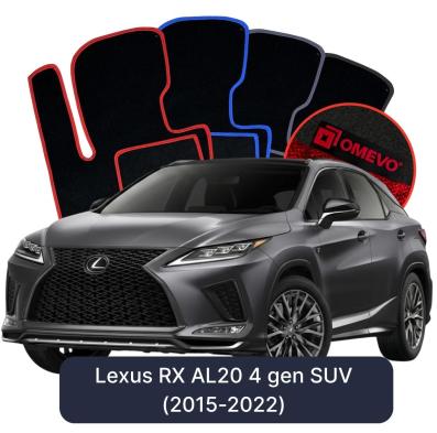 Velour car mats OMEVO for Lexus RX 450H AL20 4 gen SUV (2015-2022)