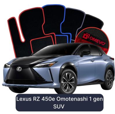 Velour car mats OMEVO for Lexus RZ 450e Omotenashi 1 gen SUV (2022-2025)