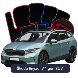 OMEVO Velour Car Mats for Škoda Enyaq IV 1 gen SUV (2020-2025)