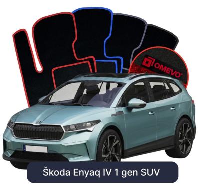 Velour car mats OMEVO for Škoda Enyaq IV 1 gen SUV (2020-2025)