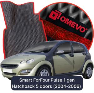 OMEVO 5D Pro EVA Mats for Smart ForFour Pulse 1 gen Hatchback 5 doors (2004-2006)