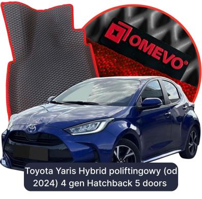 OMEVO EVA car mats for Toyota Yaris Hybrid poliftingowy (od 2024) 4 gen Hatchback 5 doors (2020-2026)