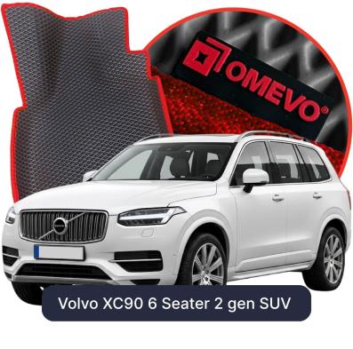 OMEVO EVA car mats for Volvo XC90 6 Seater 2 gen SUV (2015-2026)