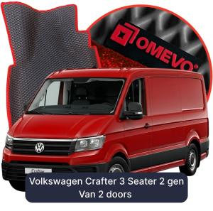 OMEVO 5D Pro EVA Mats for Volkswagen Crafter 3 Seater 2 gen Van 2 doors (2016-2026)