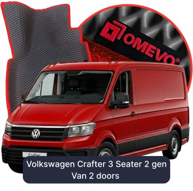 OMEVO EVA car mats for Volkswagen Crafter 3 Seater 2 gen Van 2 doors (2016-2026)