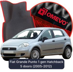 OMEVO 5D Pro EVA Mats for Fiat Grande Punto 1 gen Hatchback 5 doors (2005-2012)