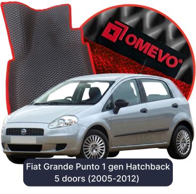 OMEVO EVA car mats for Fiat Grande Punto 1 gen Hatchback 5 doors (2005-2012)