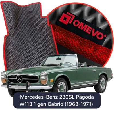 OMEVO EVA car mats for Mercedes-Benz 280SL Pagoda W113 1 gen Cabrio (1963-1971)