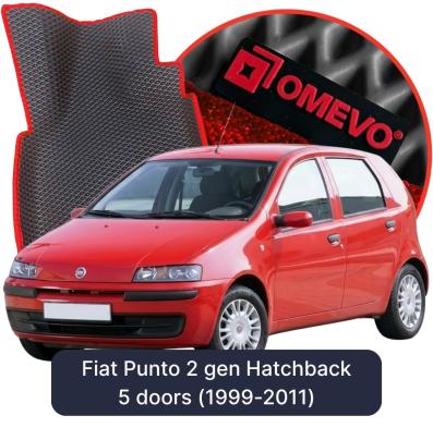 OMEVO EVA car mats for Fiat Punto 2 gen Hatchback 5 doors (1999-2011)