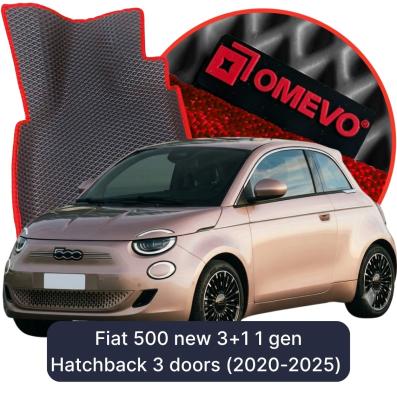 OMEVO EVA car mats for Fiat 500 new 3+1 1 gen Hatchback 3 doors (2020-2025)