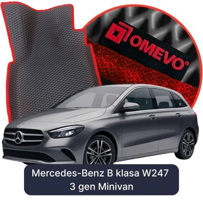 OMEVO EVA car mats for Mercedes-Benz B-Class W247 3rd gen Minivan (2018-2025)