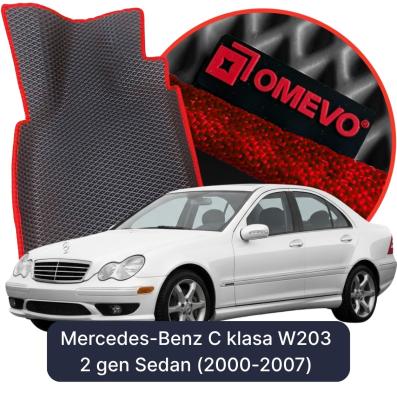 OMEVO EVA car mats for Mercedes-Benz C-Class W203 2nd gen Sedan (2000-2007)