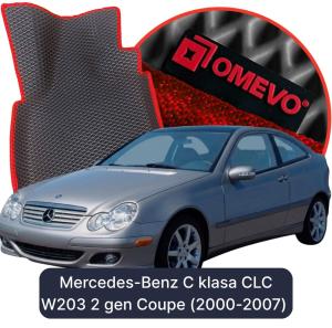 OMEVO 5D Pro EVA Mats for Mercedes-Benz C klasa CLC W203 2 gen Coupe (2000-2007)