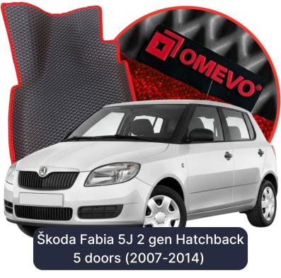 OMEVO EVA car mats for Škoda Fabia 5J 2 gen Hatchback 5 doors (2007-2014)