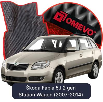 OMEVO EVA car mats for Škoda Fabia 5J 2 gen Station Wagon (2007-2014)