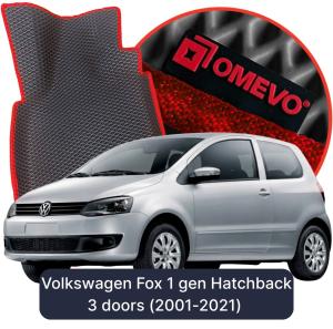 OMEVO 5D Pro EVA Mats for Volkswagen Fox 1 gen Hatchback 3 doors (2001-2021)