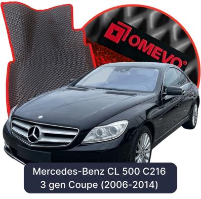 OMEVO EVA car mats for Mercedes-Benz CL 500 C216 3 gen Coupe (2006-2014)