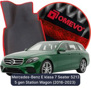 OMEVO 5D Pro EVA Mats for Mercedes-Benz E klasa 7 Seater S213 5 gen Station Wagon (2016-2023)