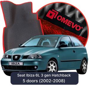 OMEVO 5D Pro EVA Mats for Seat Ibiza 6L 3 gen Hatchback 5 doors (2002-2008)