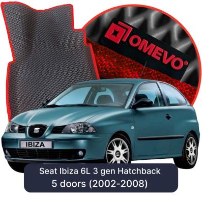 OMEVO EVA car mats for Seat Ibiza 6L 3 gen Hatchback 5 doors (2002-2008)