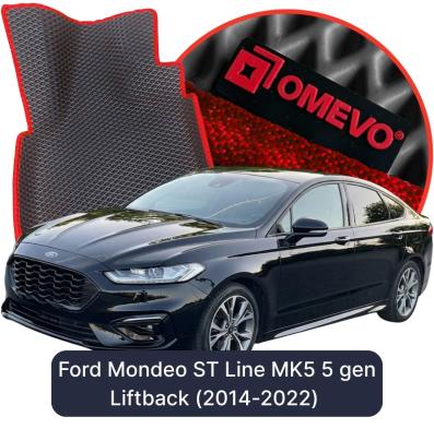 OMEVO EVA car mats for Ford Mondeo ST Line MK5 5 gen Liftback (2014-2022)