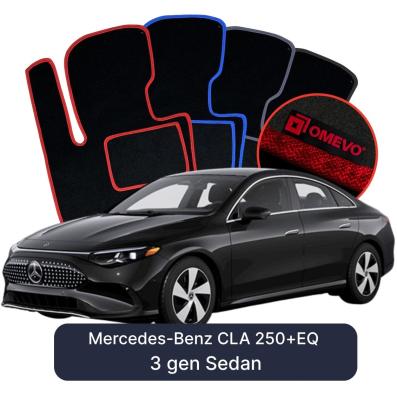 Velour car mats OMEVO for Mercedes-Benz CLA 250+EQ 3 gen Sedan (2025-2026)