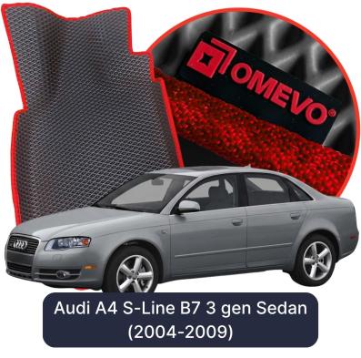 OMEVO EVA car mats for Audi A4 S-Line B7 3 gen Sedan (2004-2009)