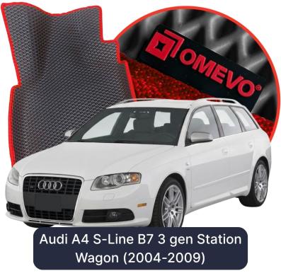 OMEVO EVA car mats for Audi A4 S-Line B7 3 gen Wagon (2004-2009)